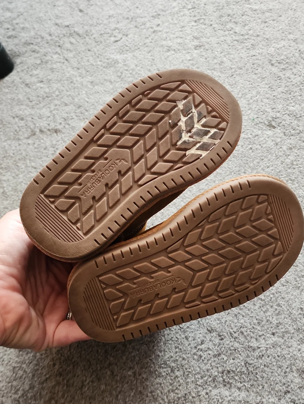 Koolaburra Chestnut Suede Faux-Shearling Kids Boots